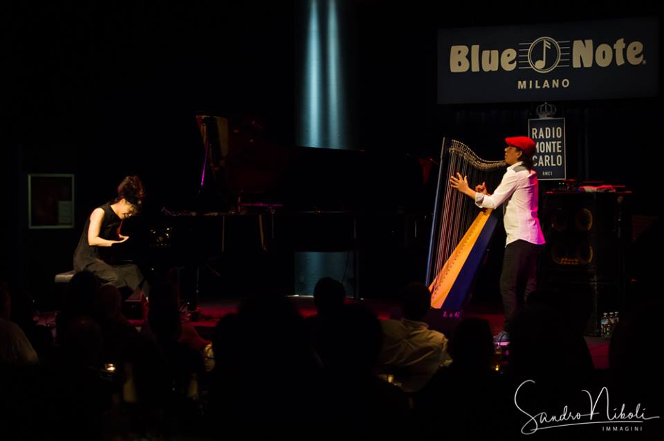 Hiromi & Edmar Castaneda, Blue Note Milano 7 ottobre 2017 - foto Sandro Niboli