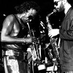 1 luglio 1987, Lugano: Miles Davis e Kenny Garrett. © Paola Bensi