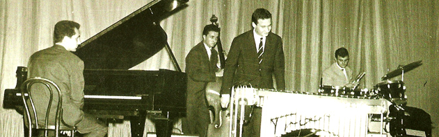 Freddy Mancini, Gino Basso, Paolo Conte (vibrafono), Piero Gasparini negli anni sessanta