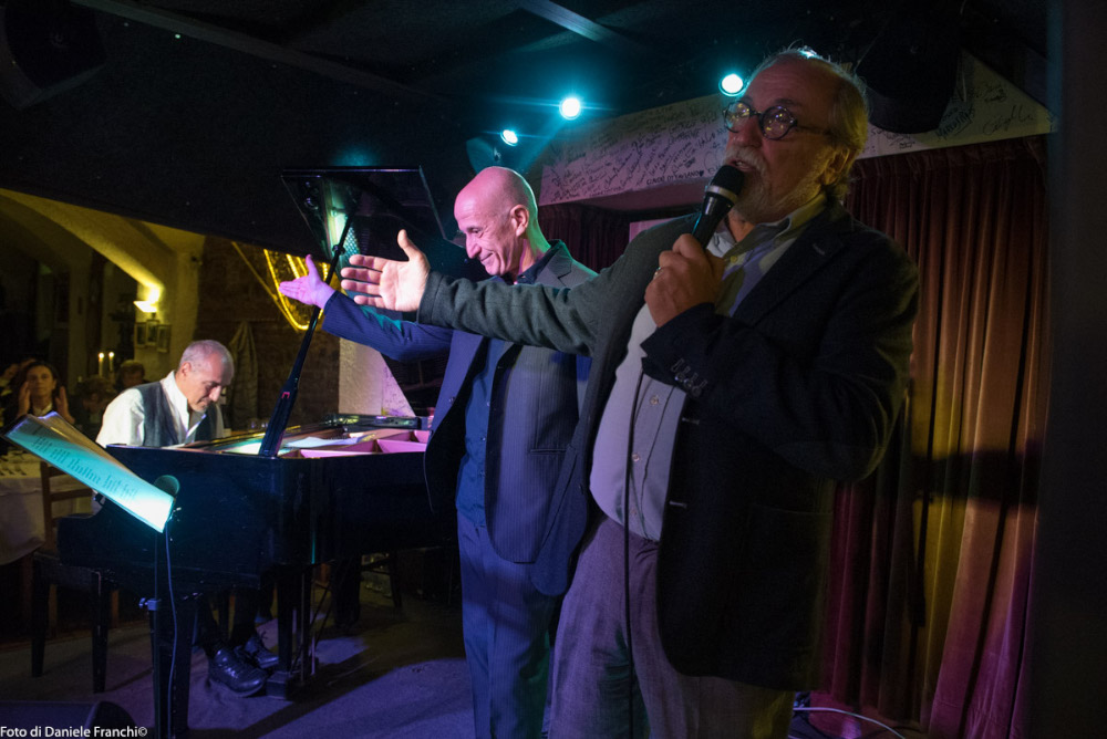 La festa alla Cantina Bentivoglio, con Danilo Rea e Peppe Servillo (foto di Daniele Franchi)