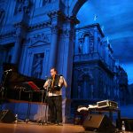 Fresu con R Galliano al Teatro Olimpico di Vicenza (foto archivio Vicenza Jazz)