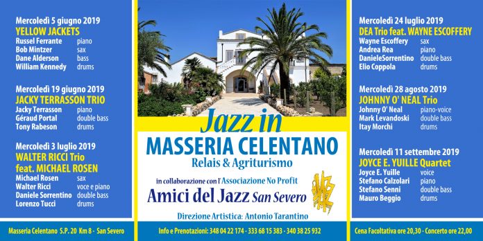 JAZZIN MASSERIA CELENTANO BOZZA MANIFESTO 6x3