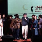 JazzAlguer Mediterrani – I finalisti sul palco con Nick The Nightfly – foto Luca Pretti