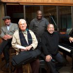 Konitz con Peter Washington, Kenny Washington e Kenny Barron (di John Abbott, cortesia Universal)