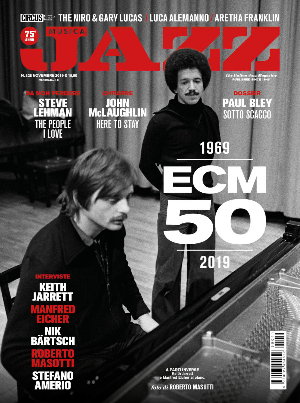Musica Jazz di novembre 2019 è in edicola Copertina 50 anni di ECM