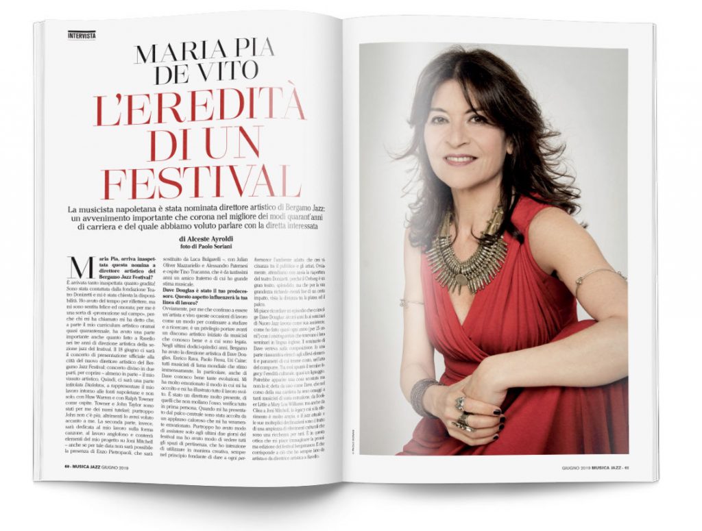 Maria Pia De Vito - In edicola Musica Jazz di giugno 2019