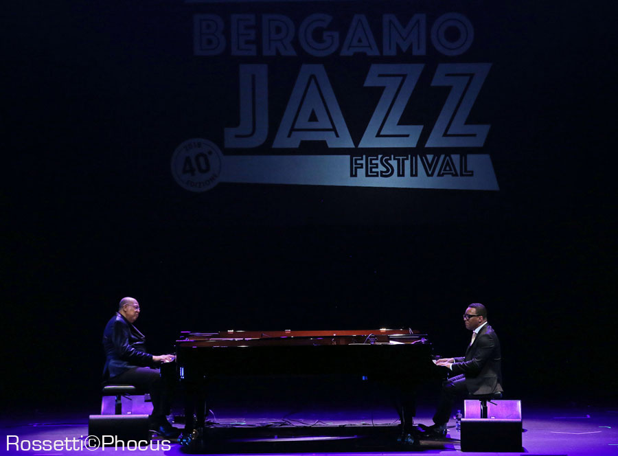 Il duo Chuco Valdes/Gonzalo Rubalcaba, Creberg, Bergamo Jazz 2018