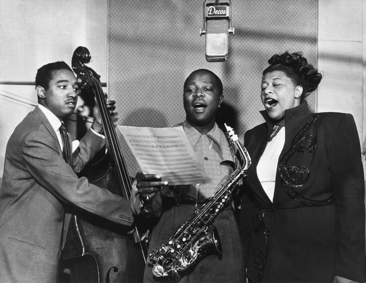 Ray Brown, Louis Jordan, Ella Fitzgerald--1949