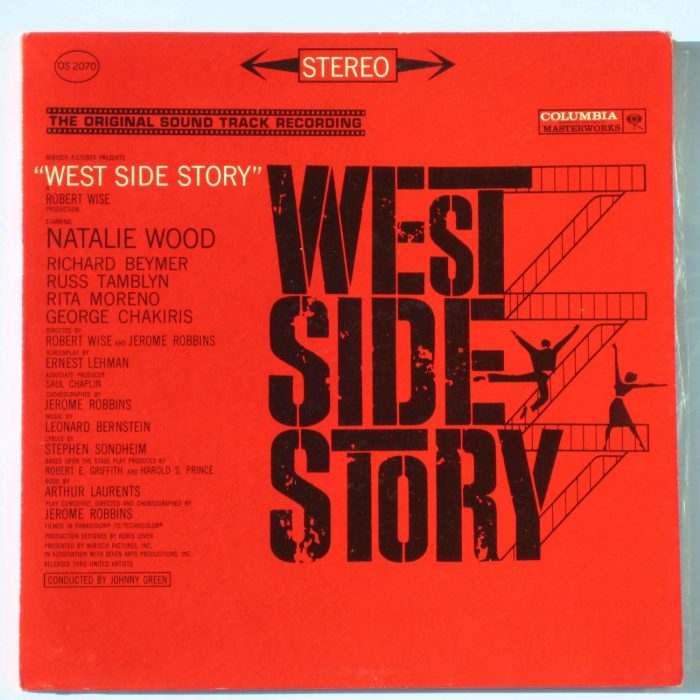 La copertina dell'album della colonna sonora di West Side Story